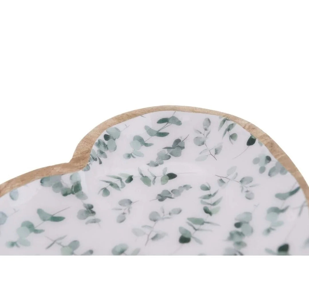 vassoi cuore in legno e ceramica