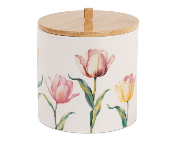 Barattolo con tulipani | Tono su tono