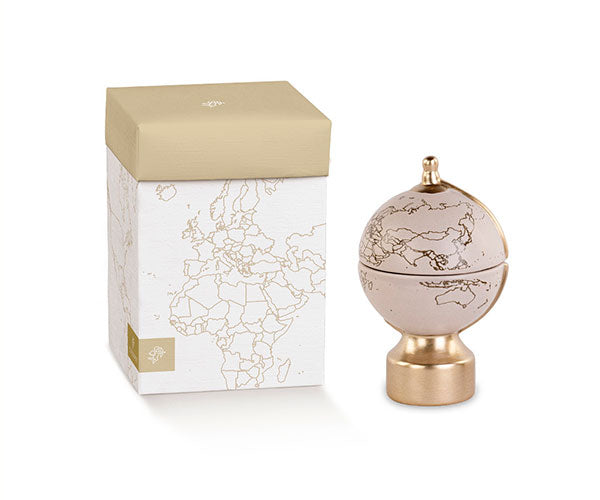 Mappamondo con candela