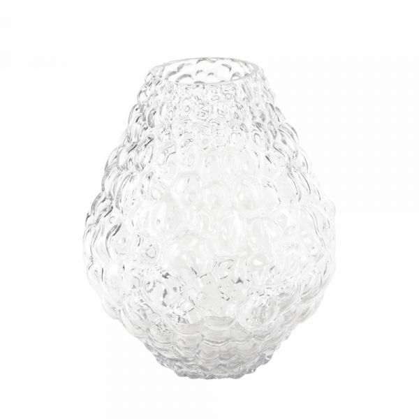 Vaso trasparente in vetro cristallino