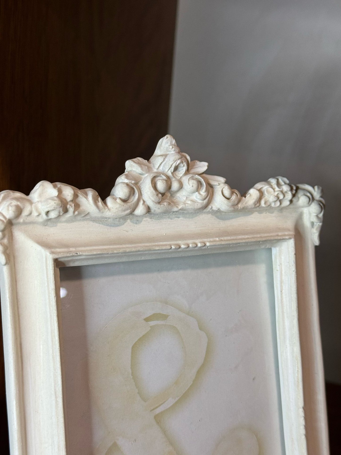 Cornice-portafoto bianca