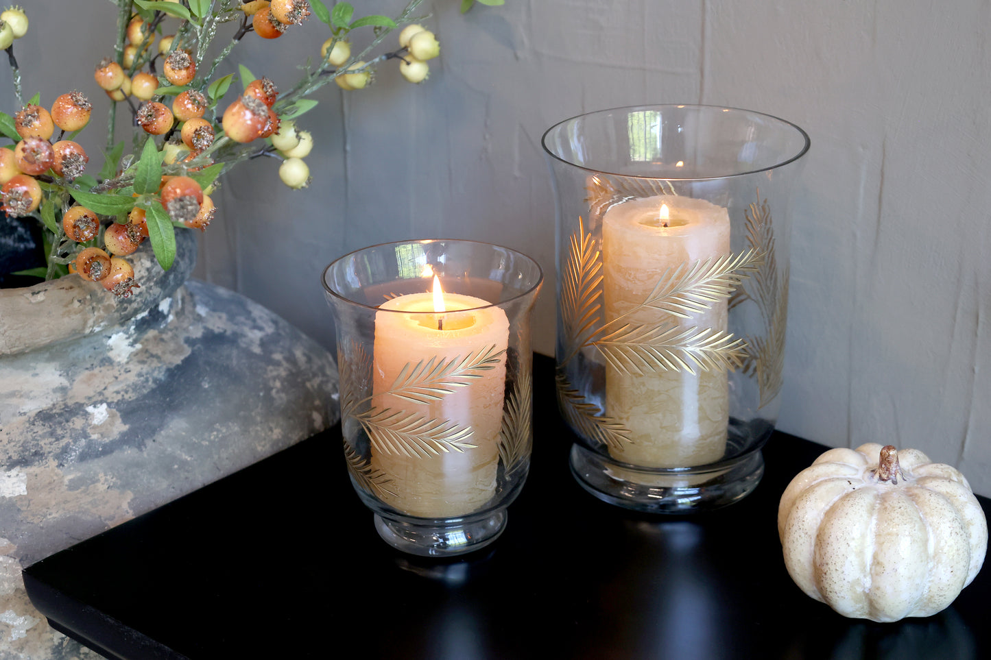 Vaso decorato- porta candela