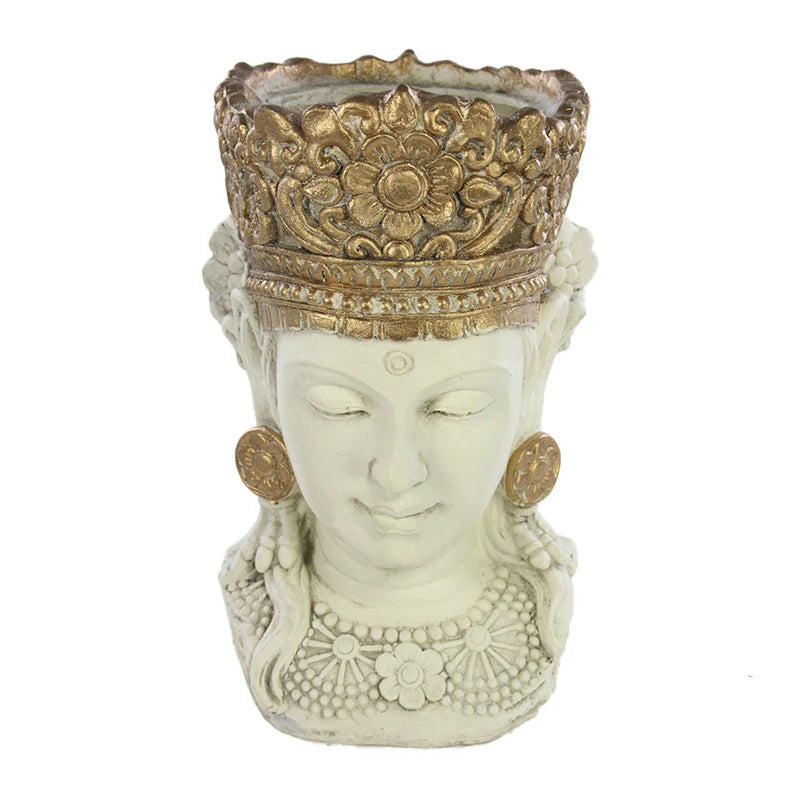Vaso a forma di Busto di Budda decorativo