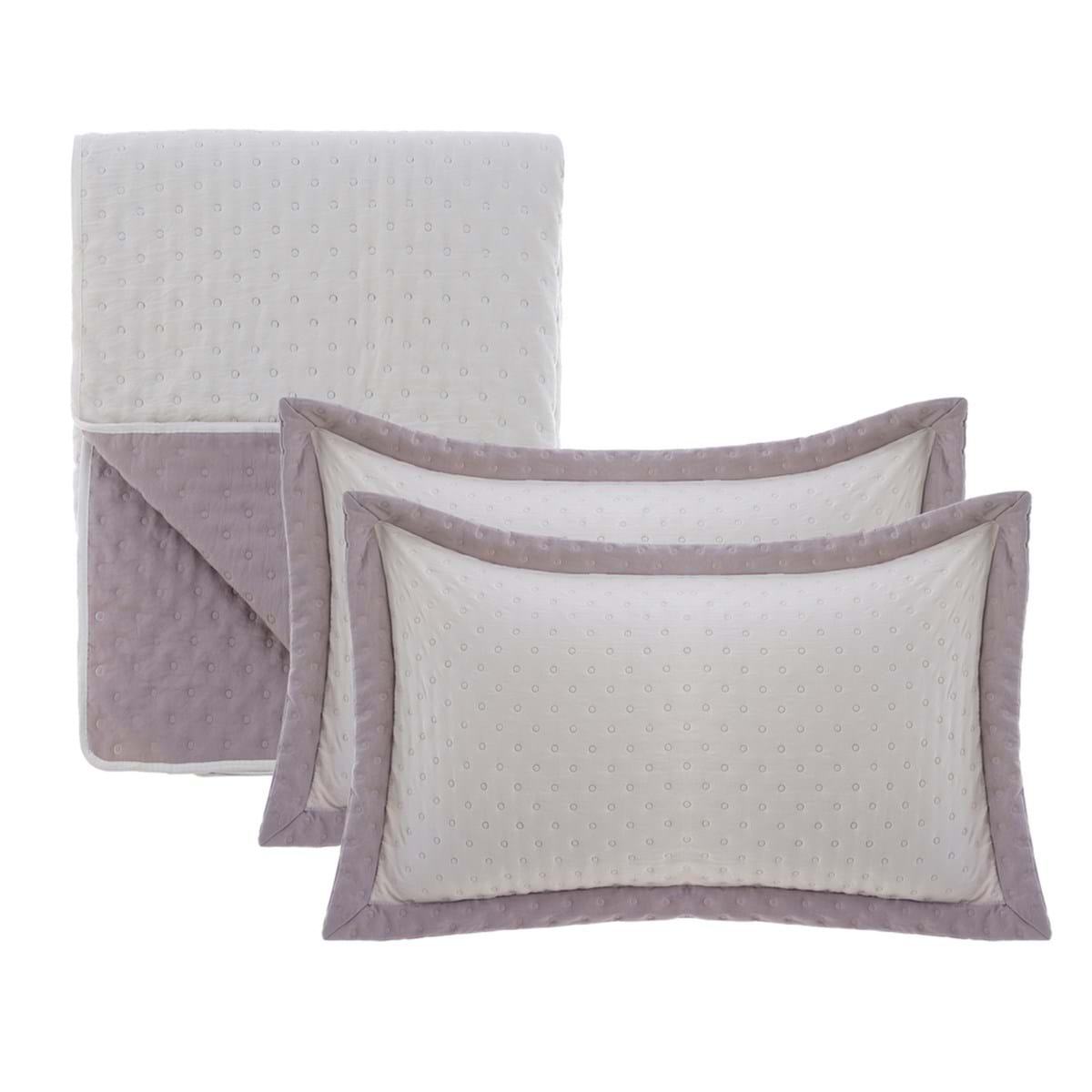 Set trapunta bicolore