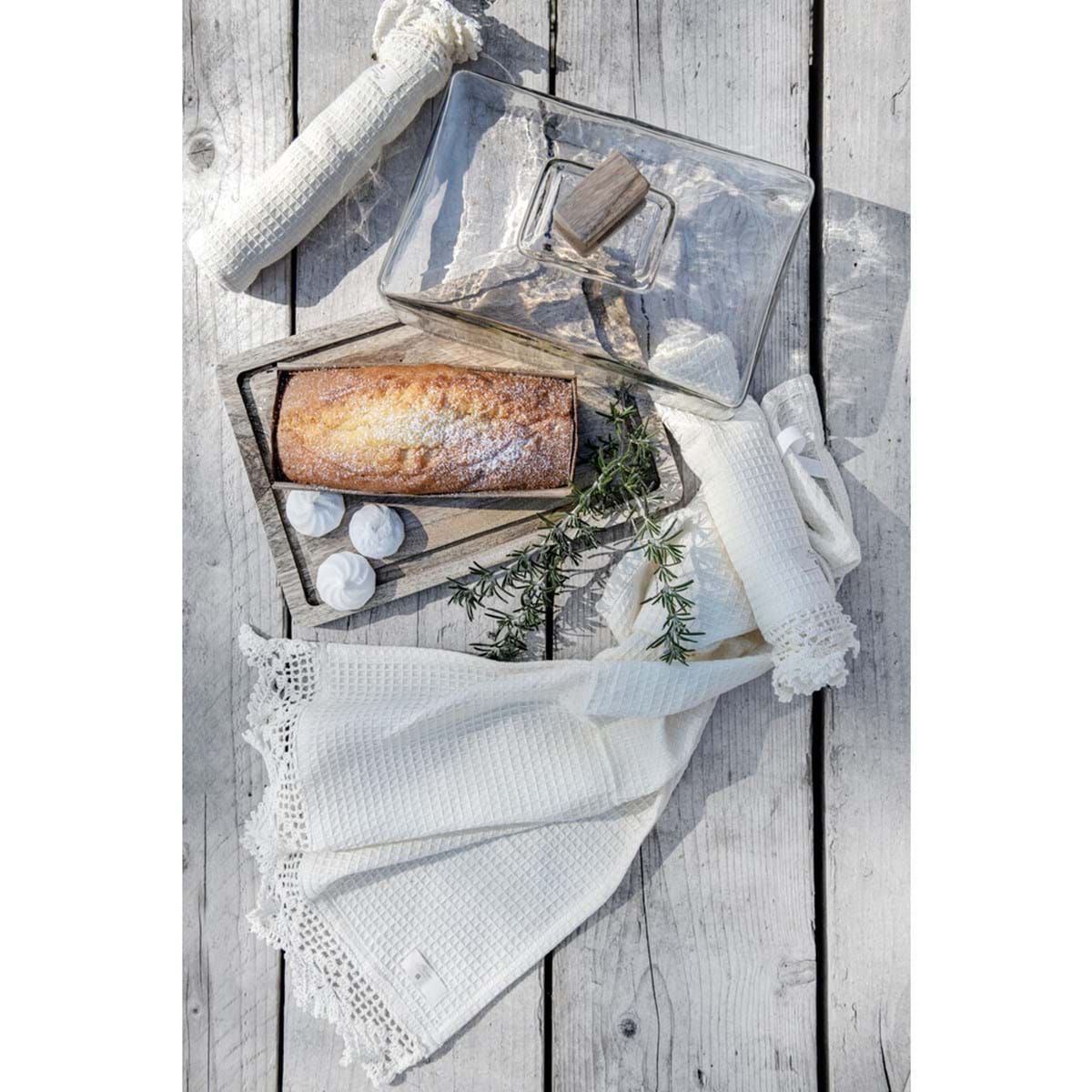 Borsa beige-bianca con 3 canovacci