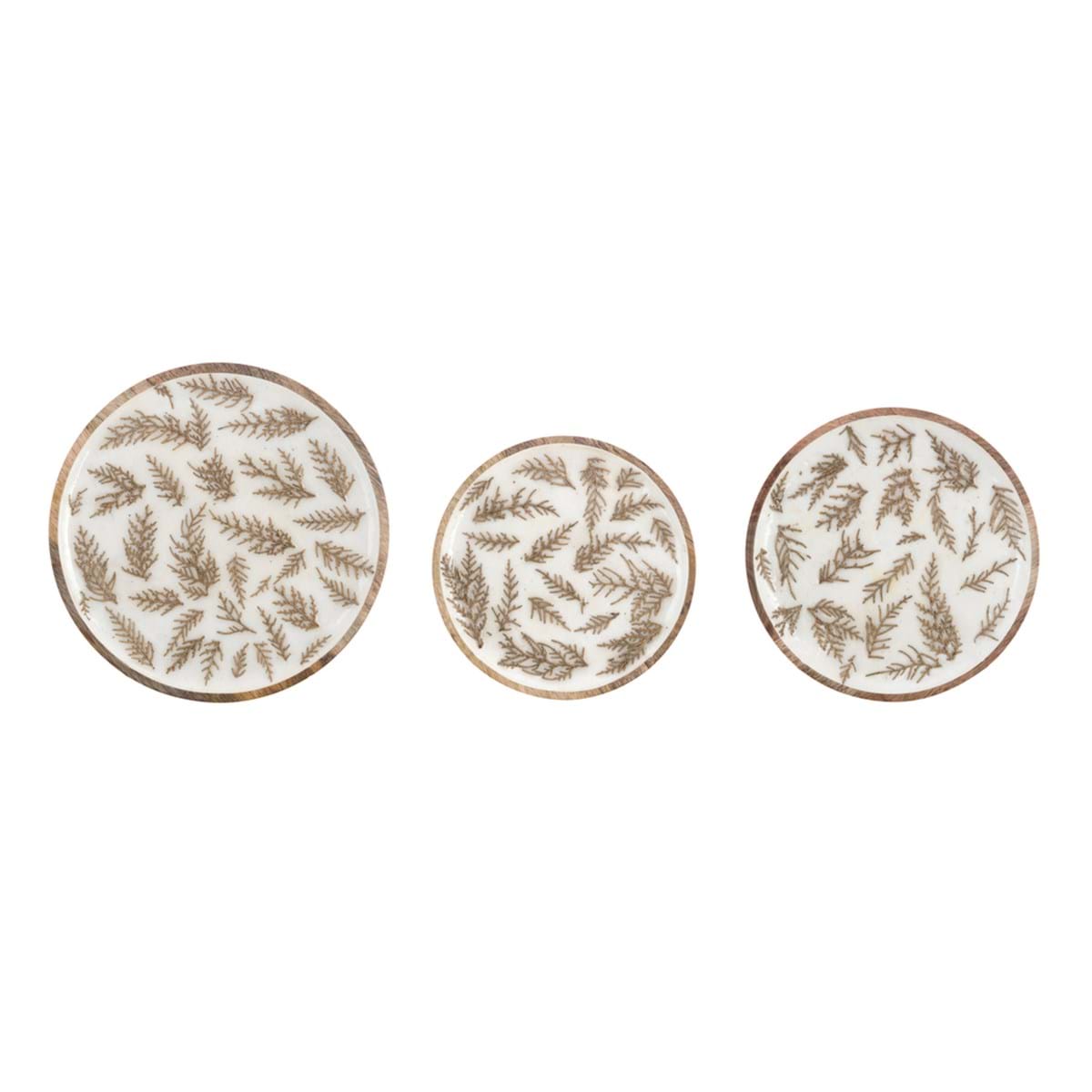 Vassoio decorato rami oro