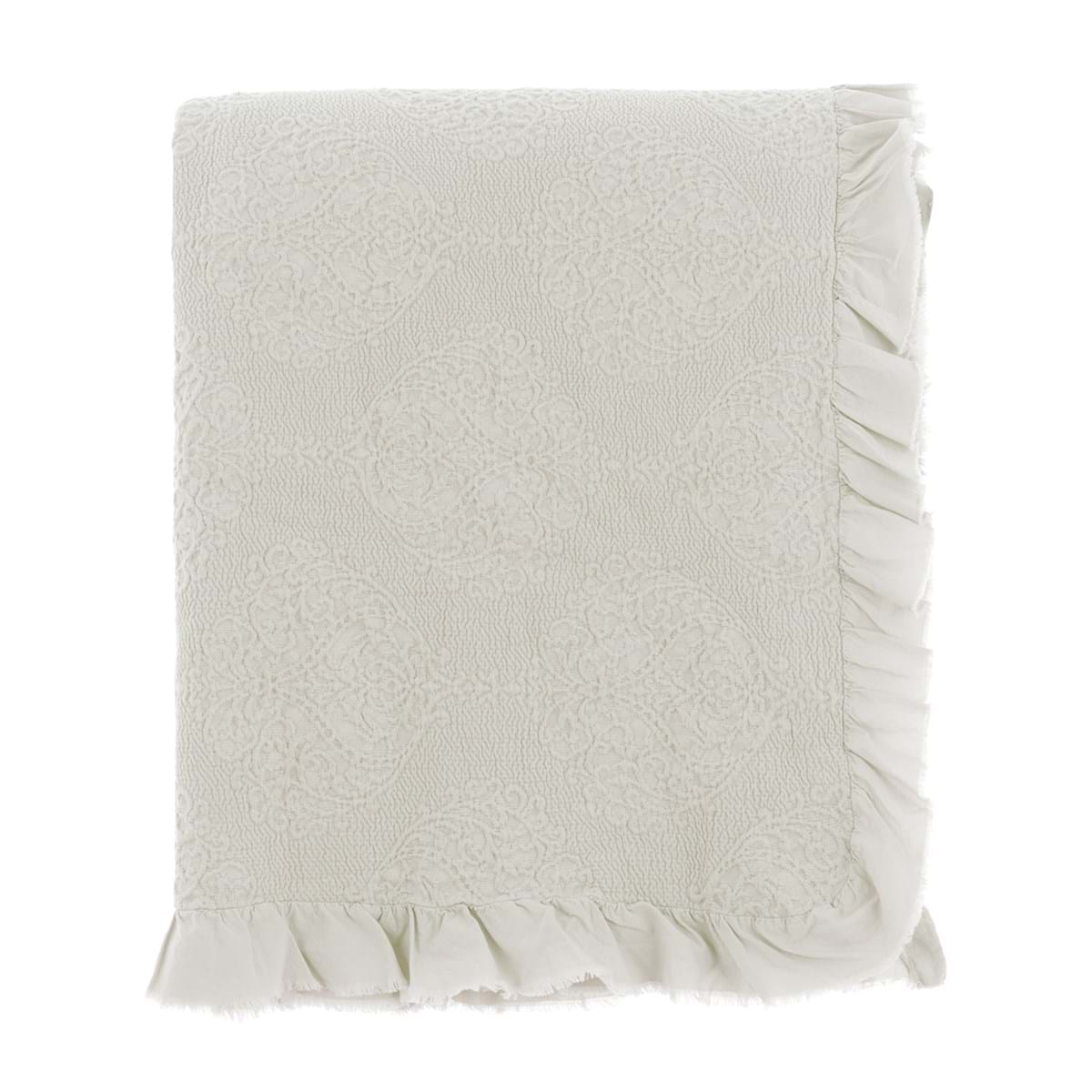 Copriletto bianco puro 250x260h