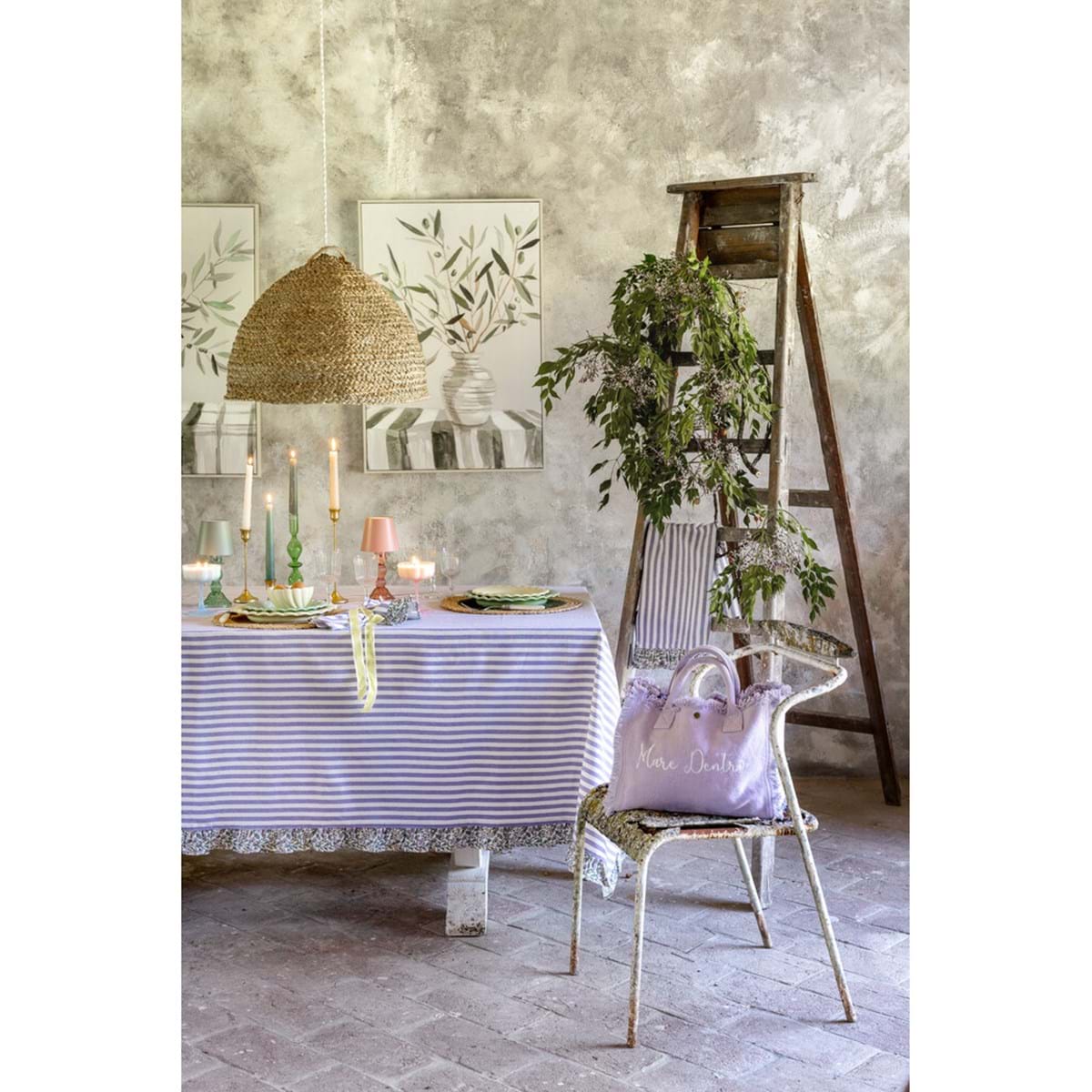 Tovaglia con gala 160*190 cm | Blanc Mariclò