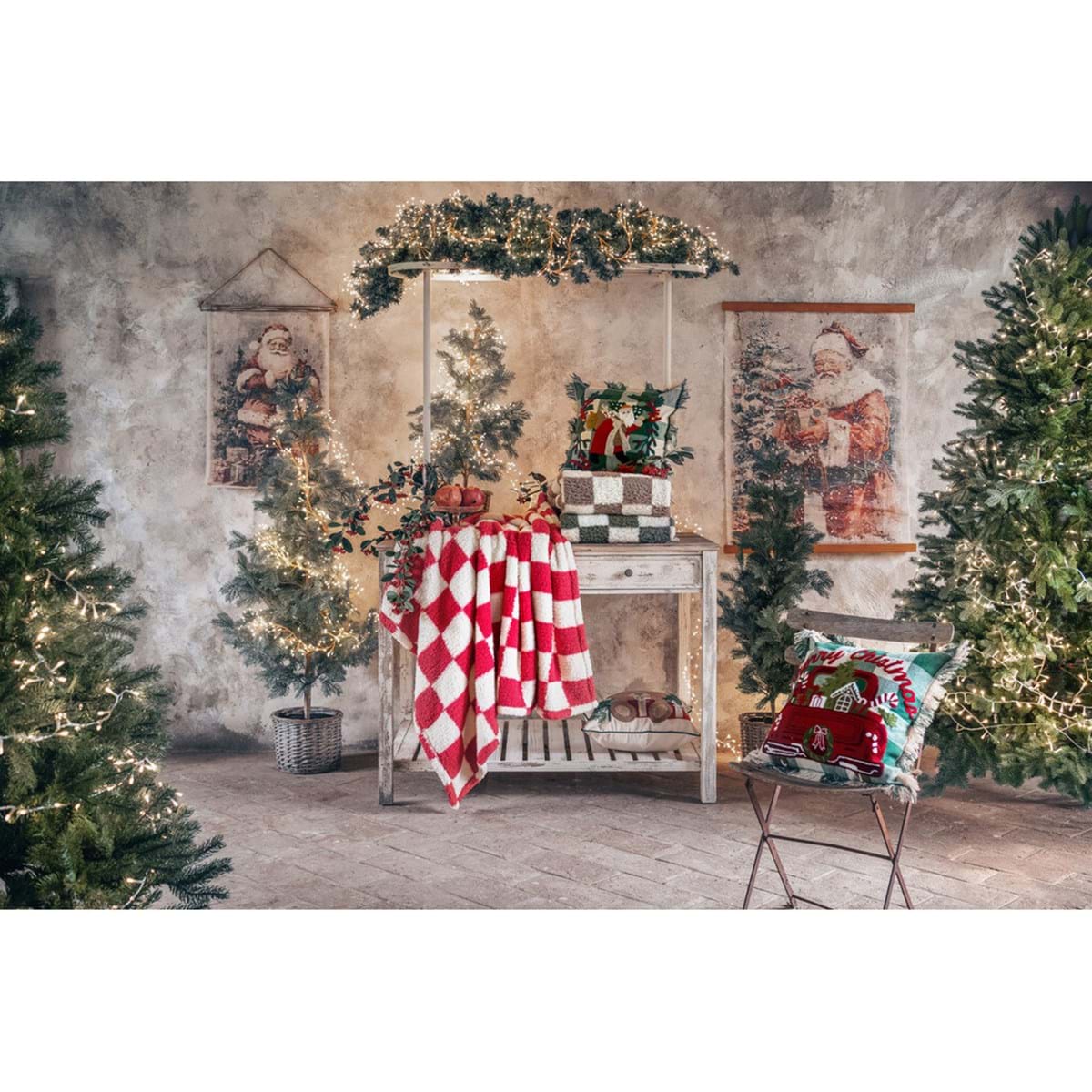 Plaid a quadri 140 x 170 | Blanc Mariclò