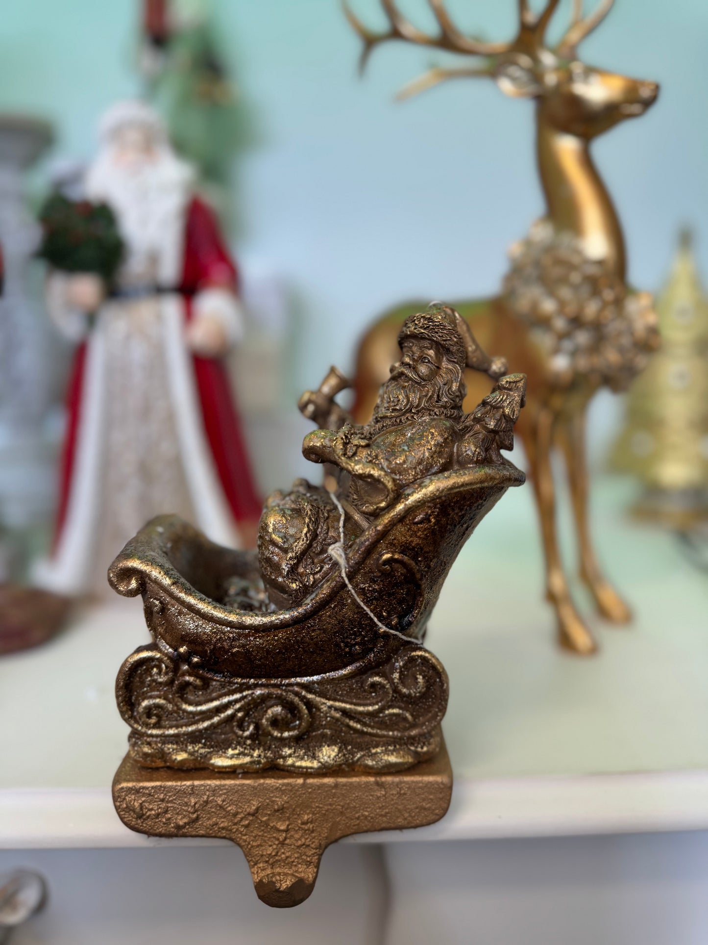 Babbo natale porta calze