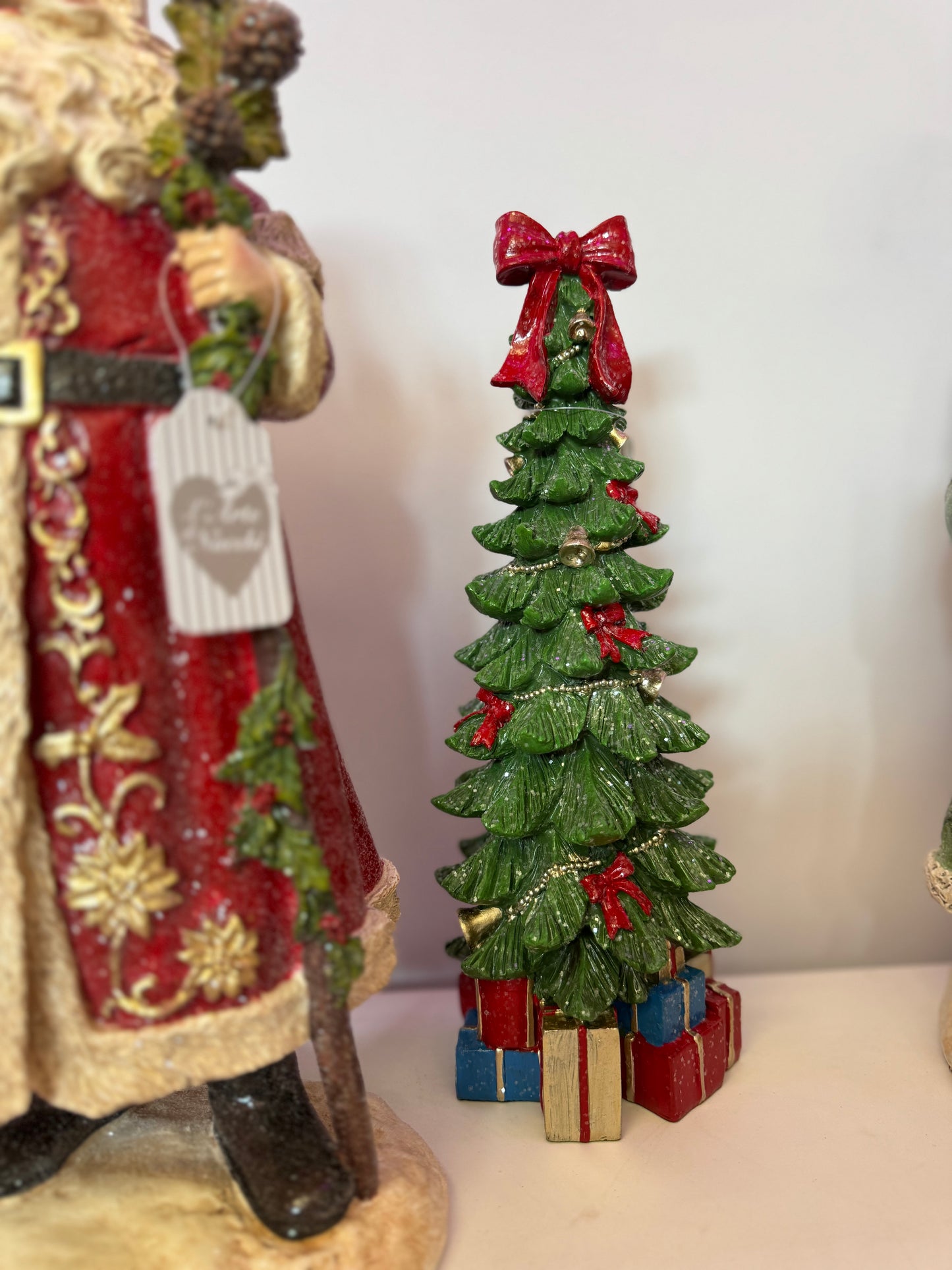 Albero di Natale brillantinato in resina h40-30| L'Arte di Nacchi