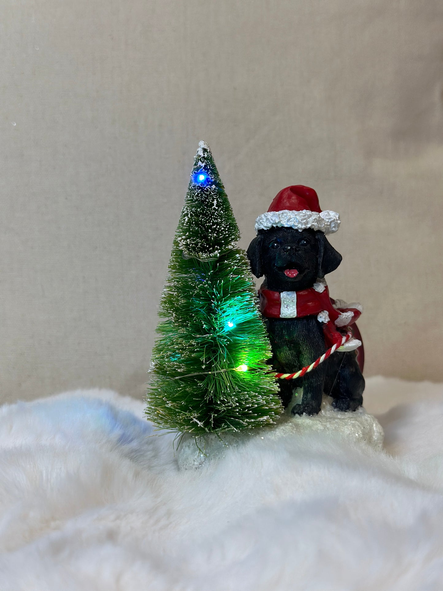 Decoro di Natale - decorazione cane con led