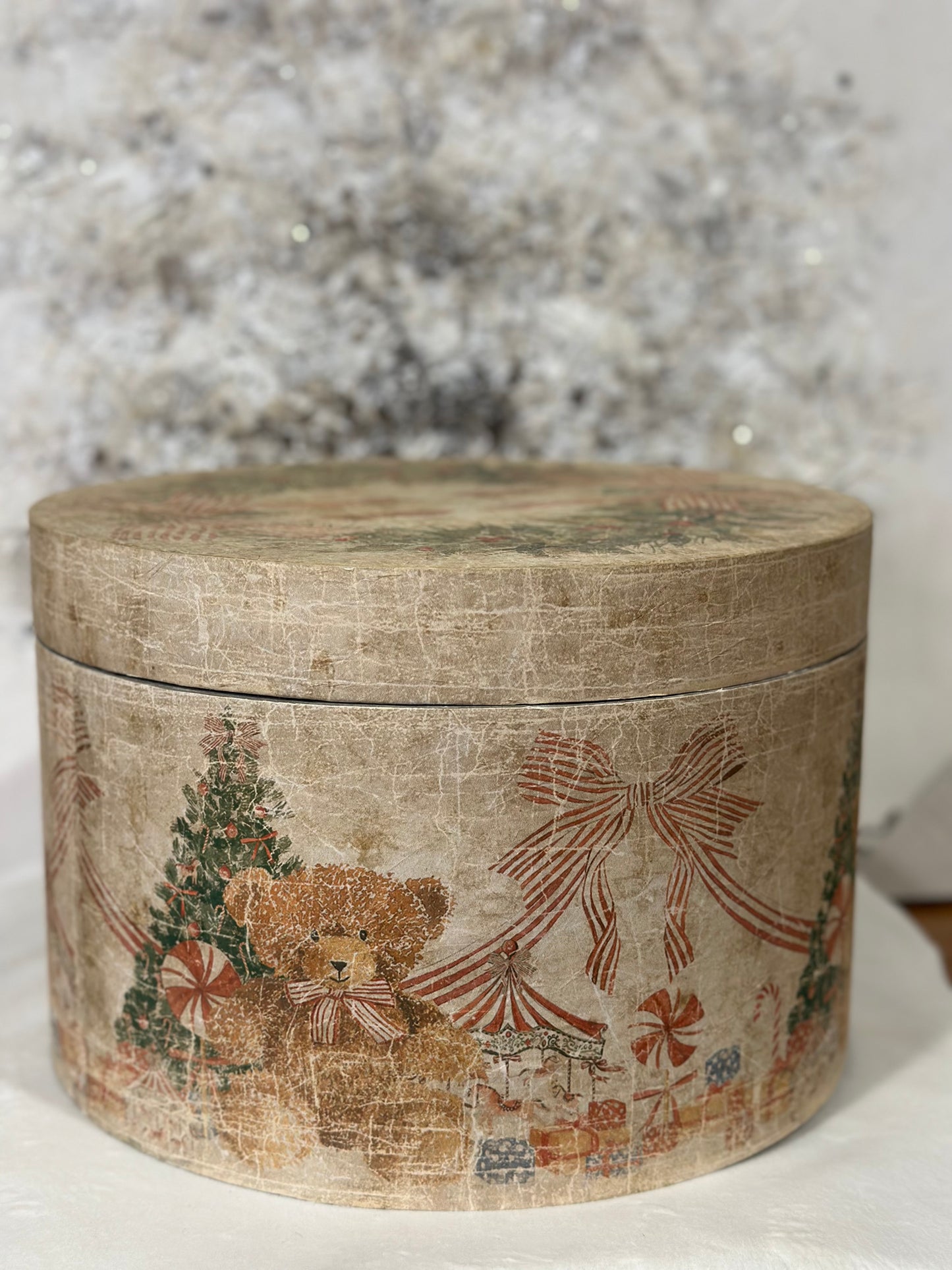 Scatola natalizia in legno