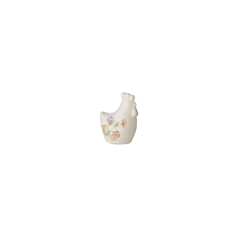 Gallina in ceramica con fiori|L'Arte di Nacchi
