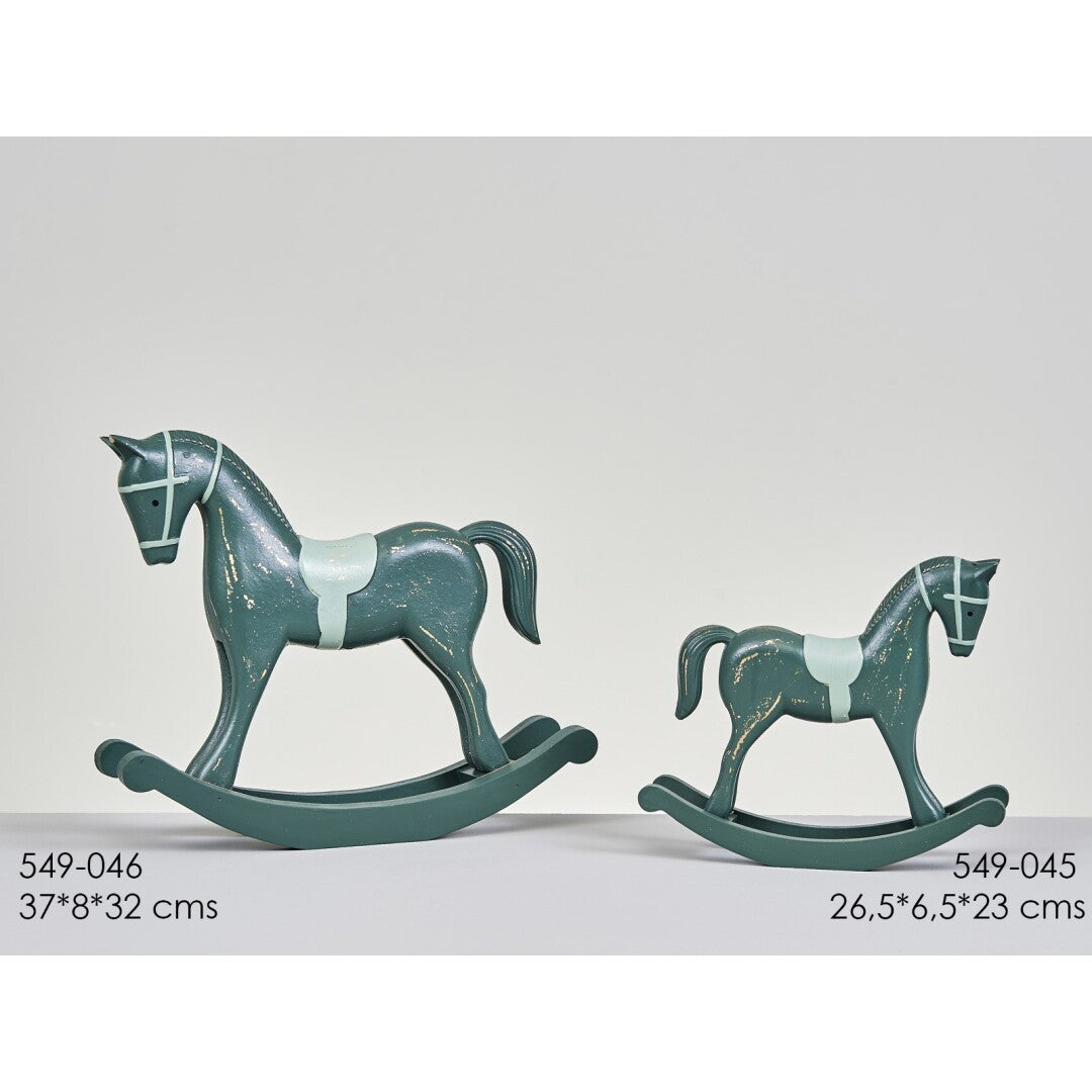 Cavallo a dondolo verde