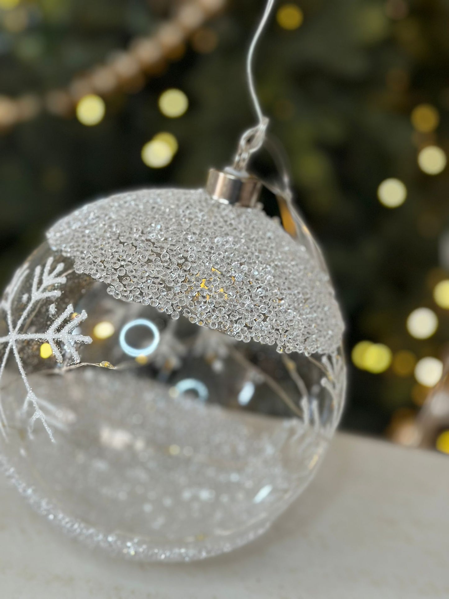 palla trasparente con led