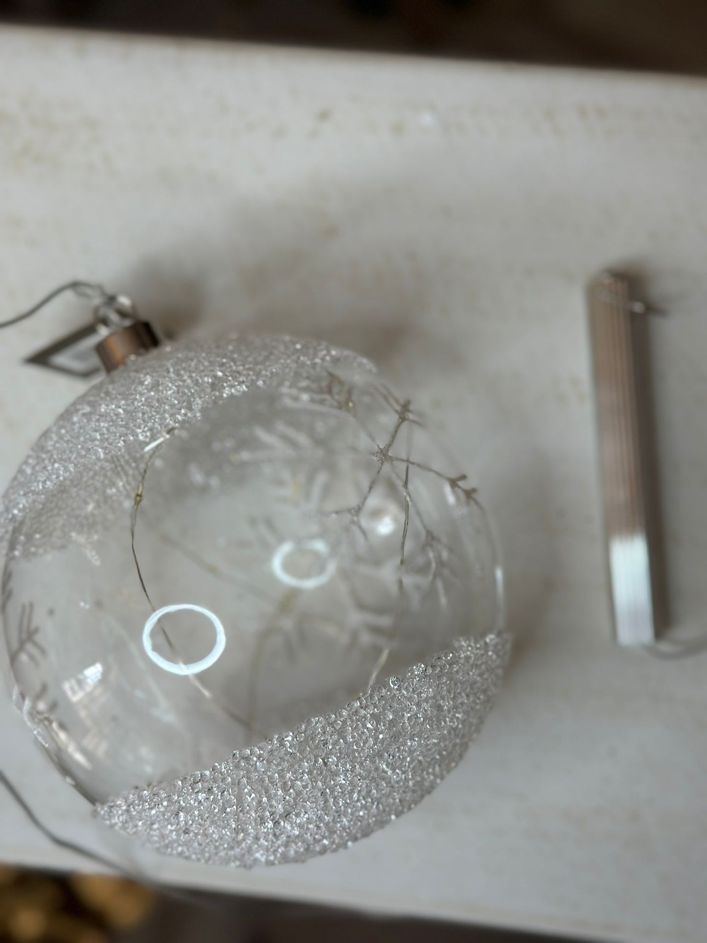 palla trasparente con led