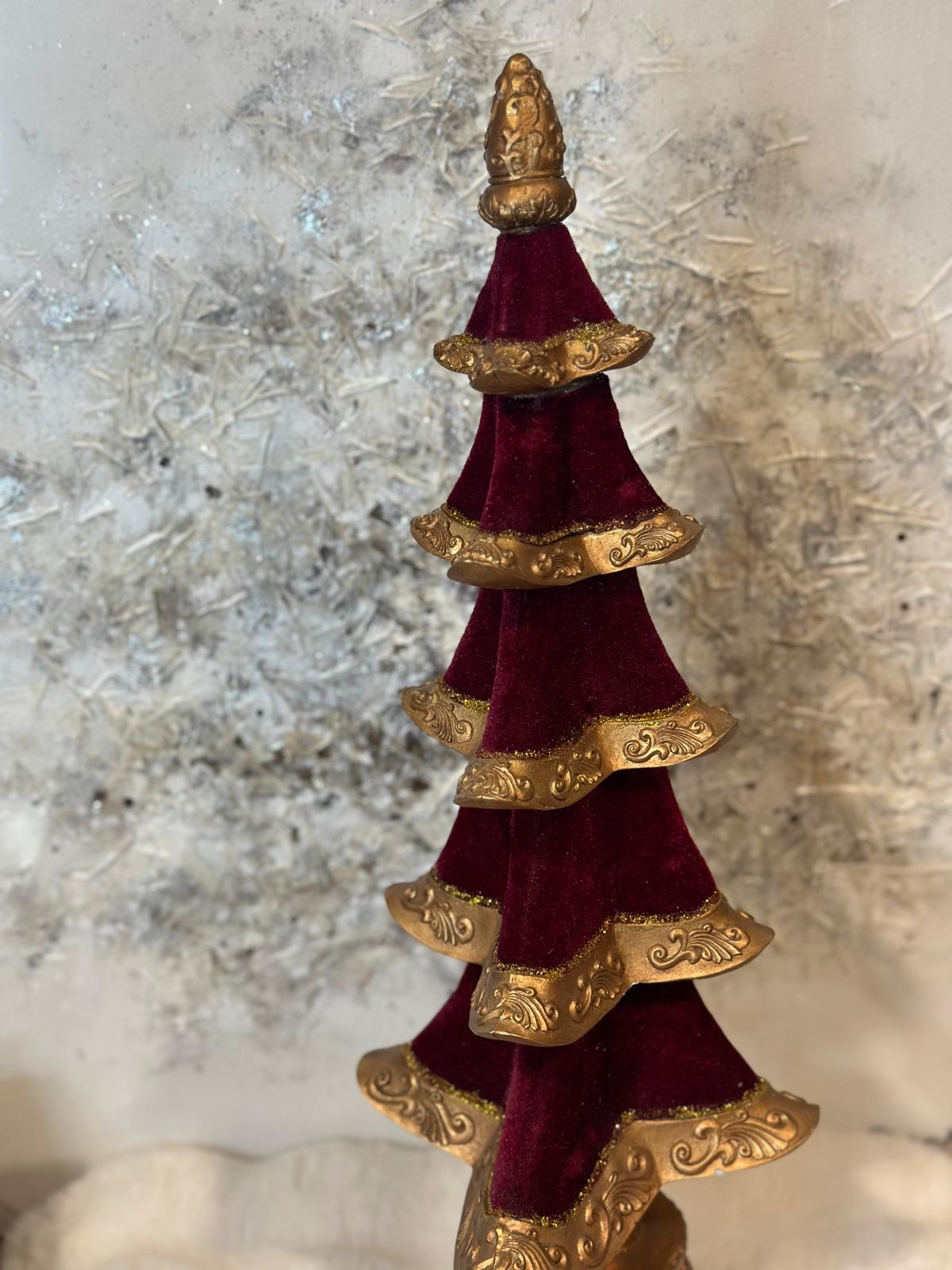 Albero di natale rosso