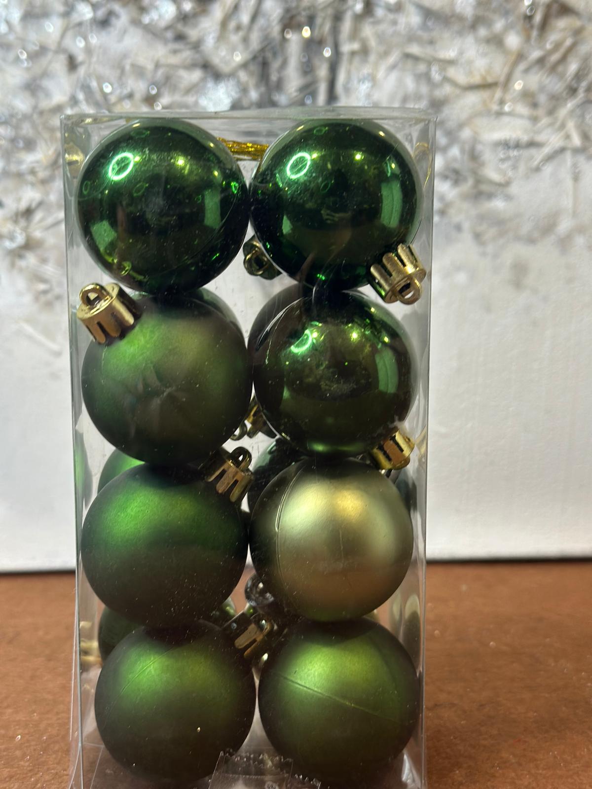 Set sfere di Natale verdi