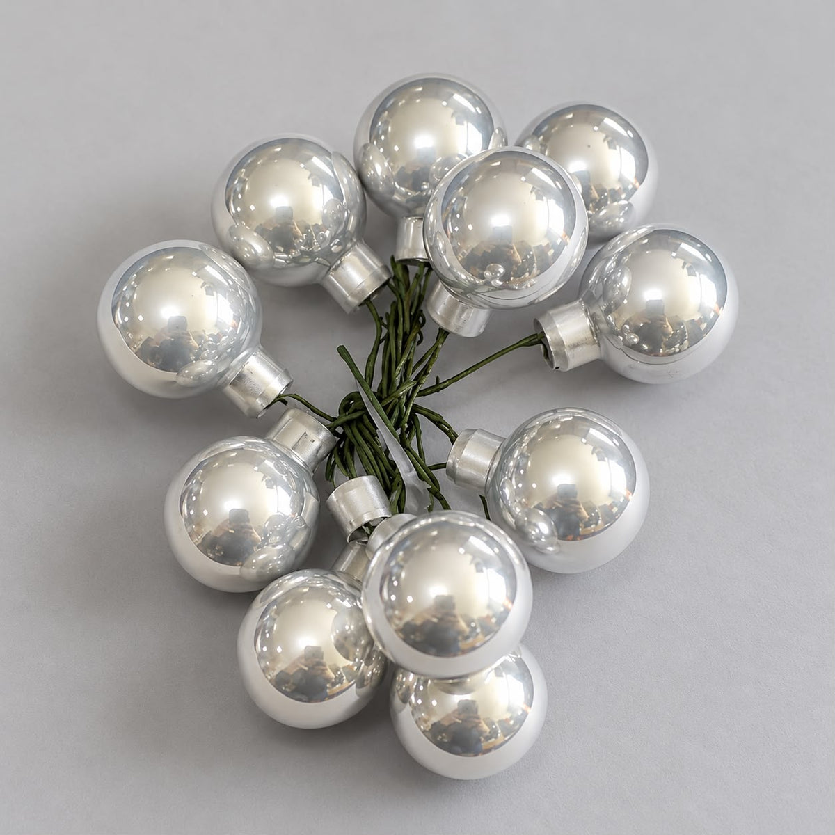 Bouquet sfere cm 2 grigio perla