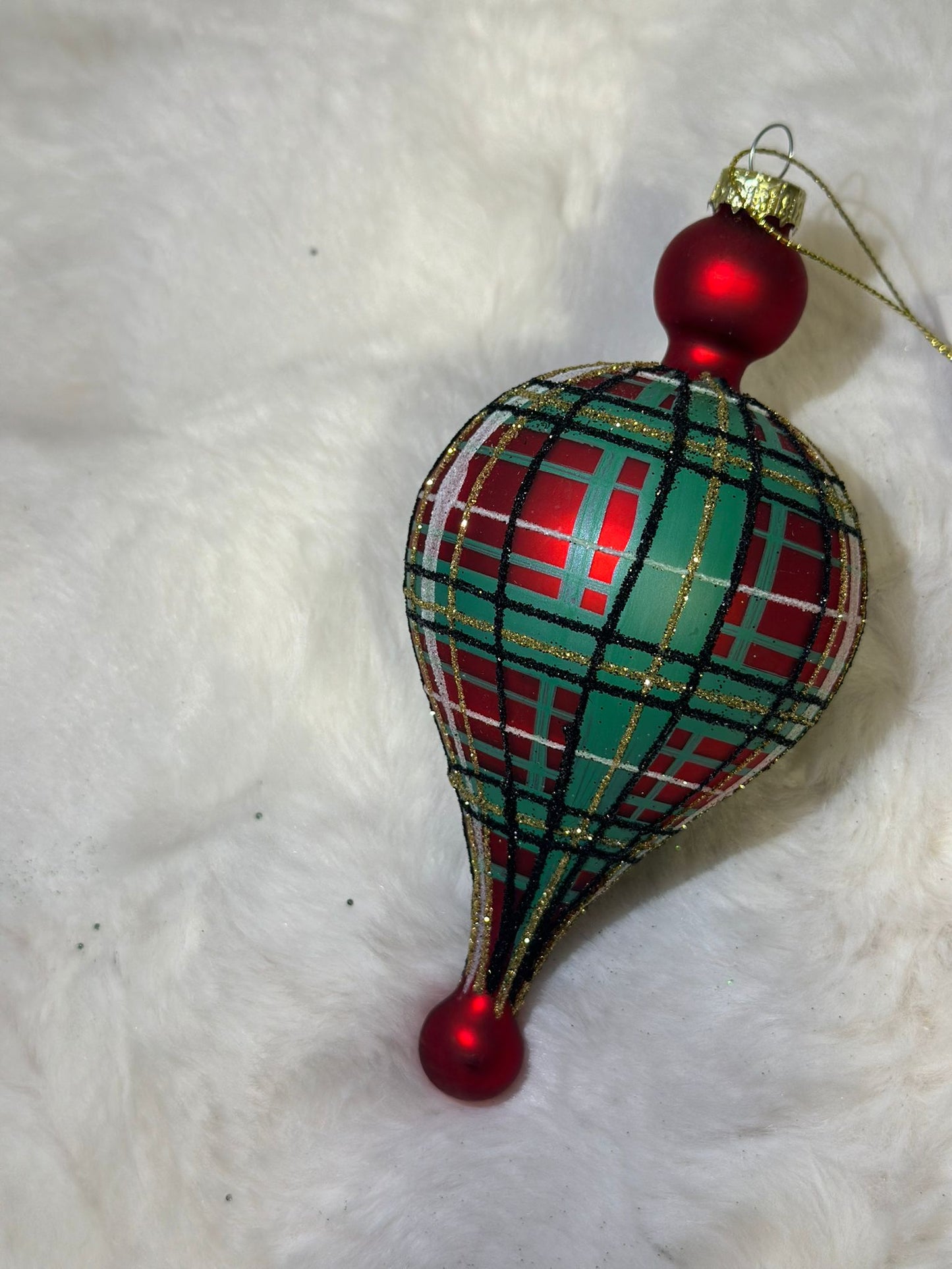 Decorazione natalizia allungata scozzese