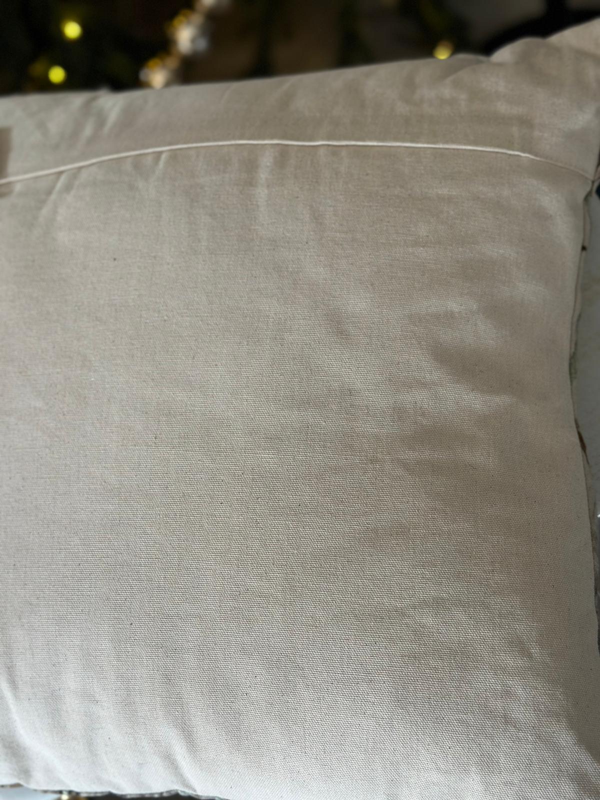 CUSCINO STAMPATO E RICAMATO