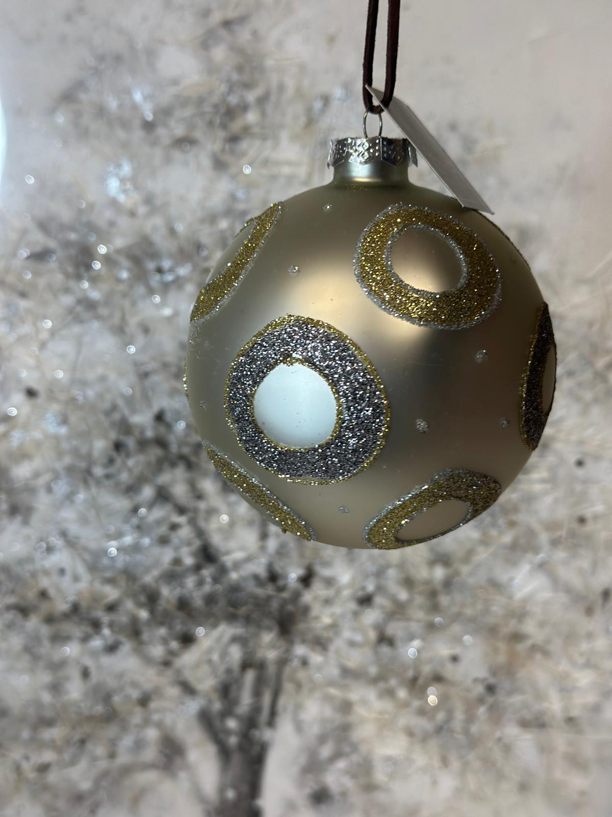 Sfera decorativa di Natale perlata
