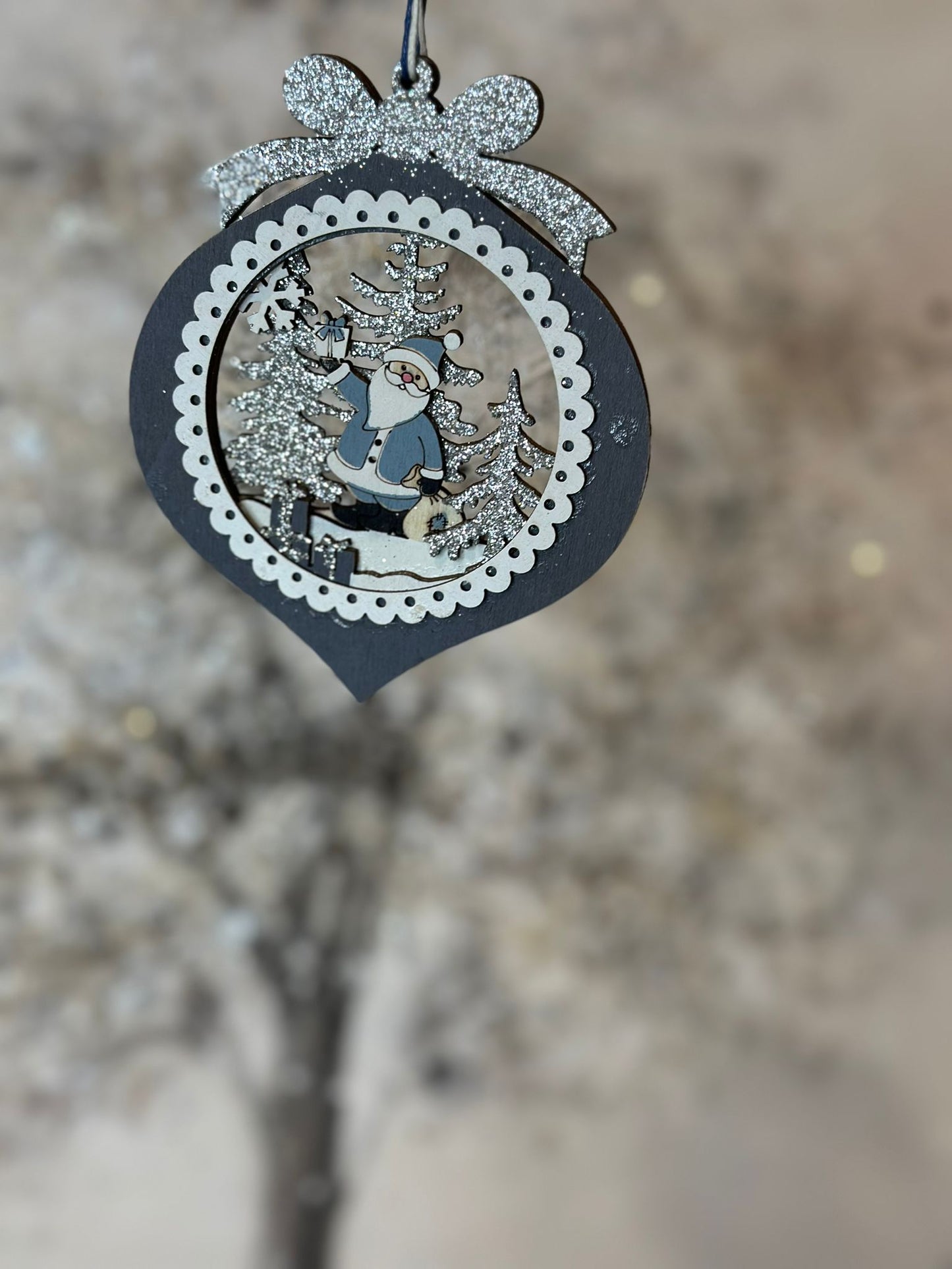 DECORO PER ALBERO DI NATALE IN LEGNO