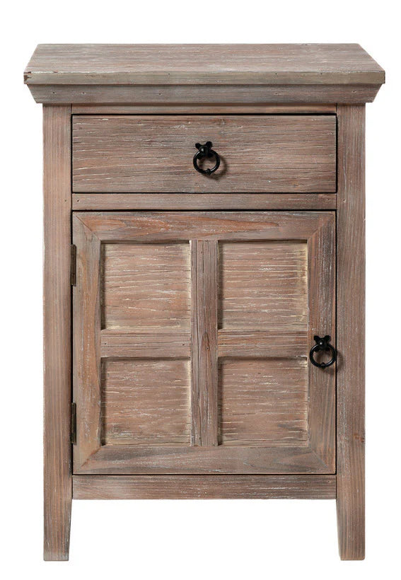 Comodino in legno stile country 45x34x63h|L'Arte di Nacchi