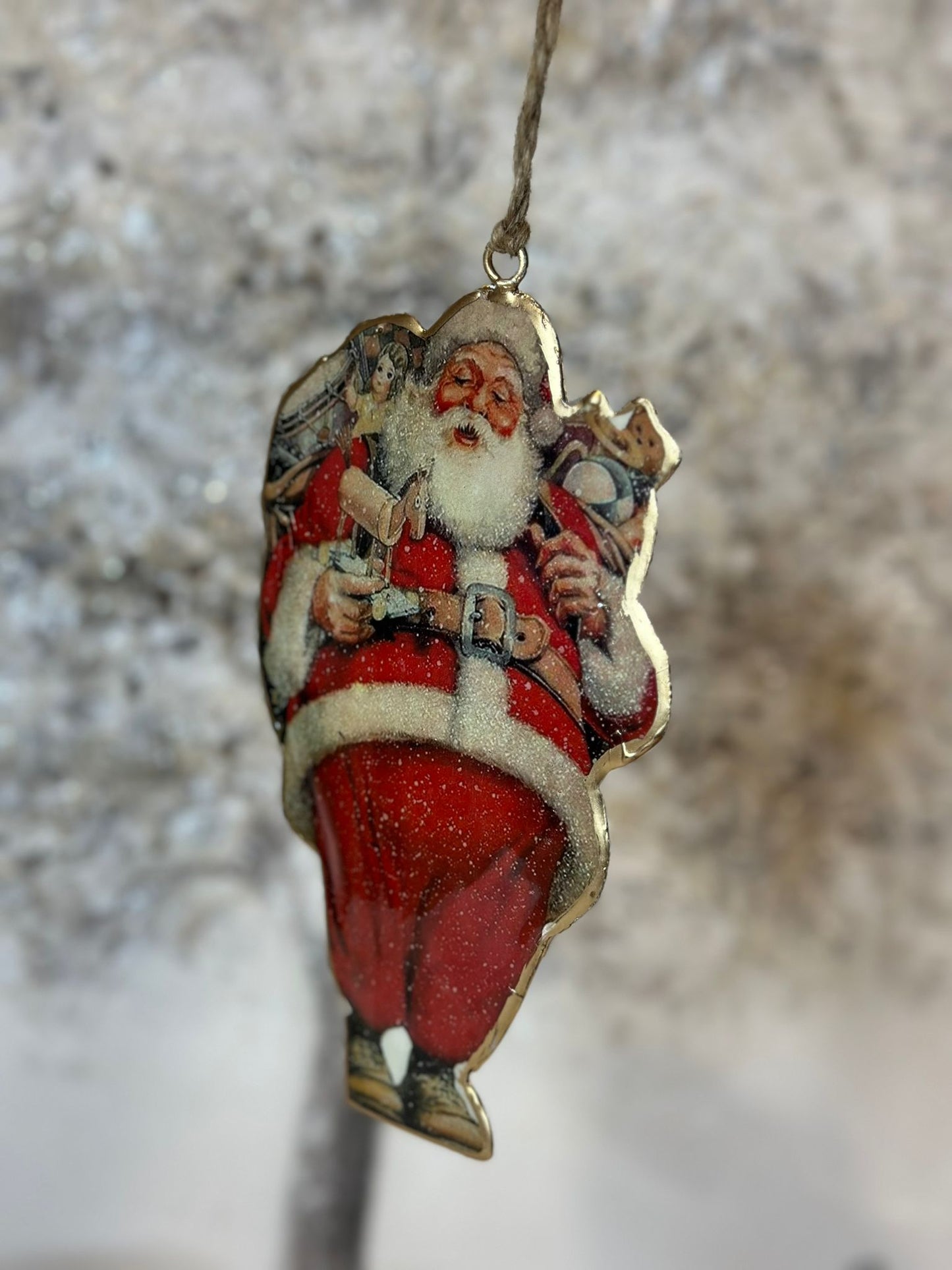 Decoro natalizio in latta