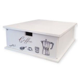 Porta Cialde Caffè Capsule Legno