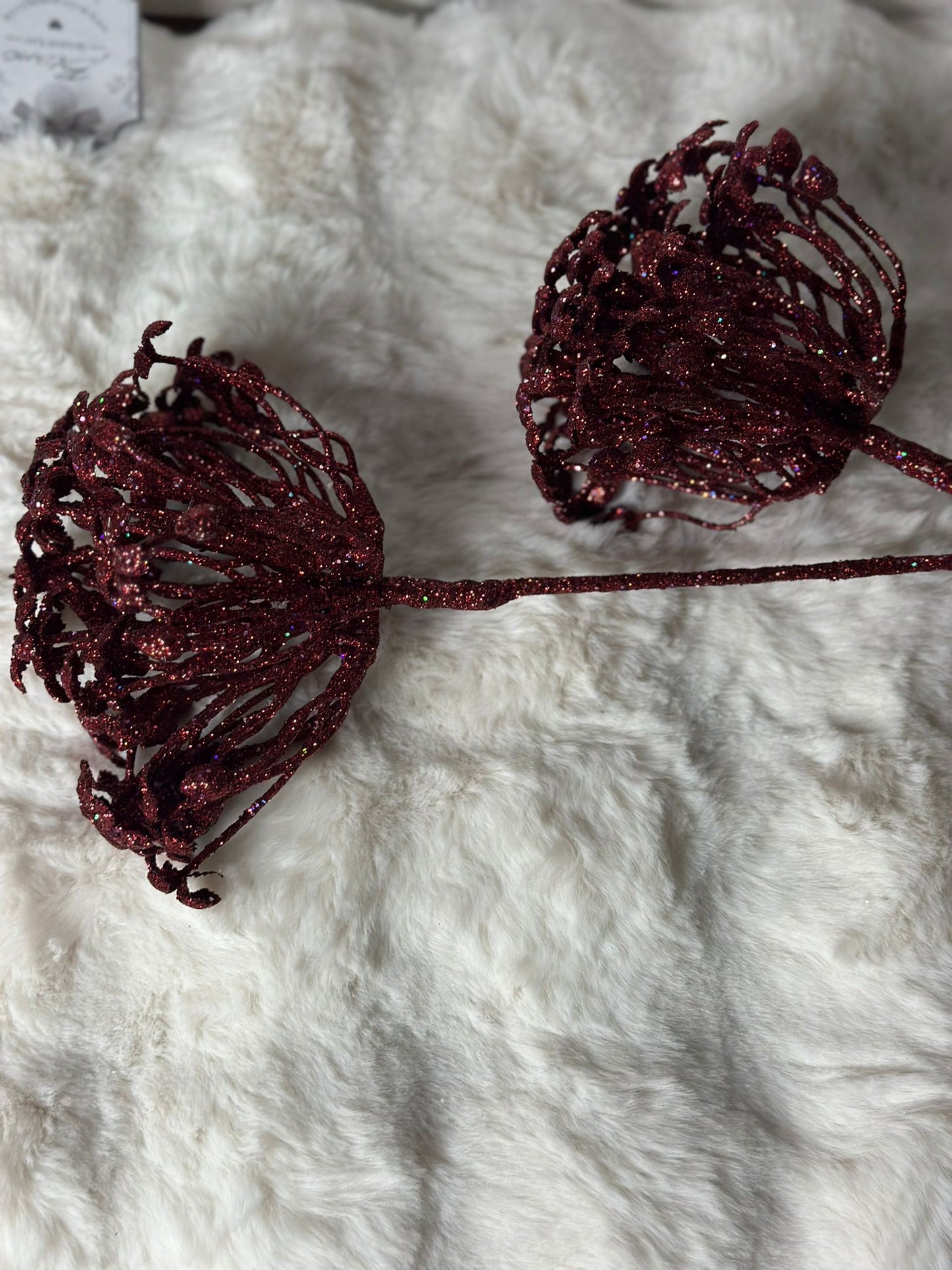 Fiore artificiale rosso- fiore natalizio