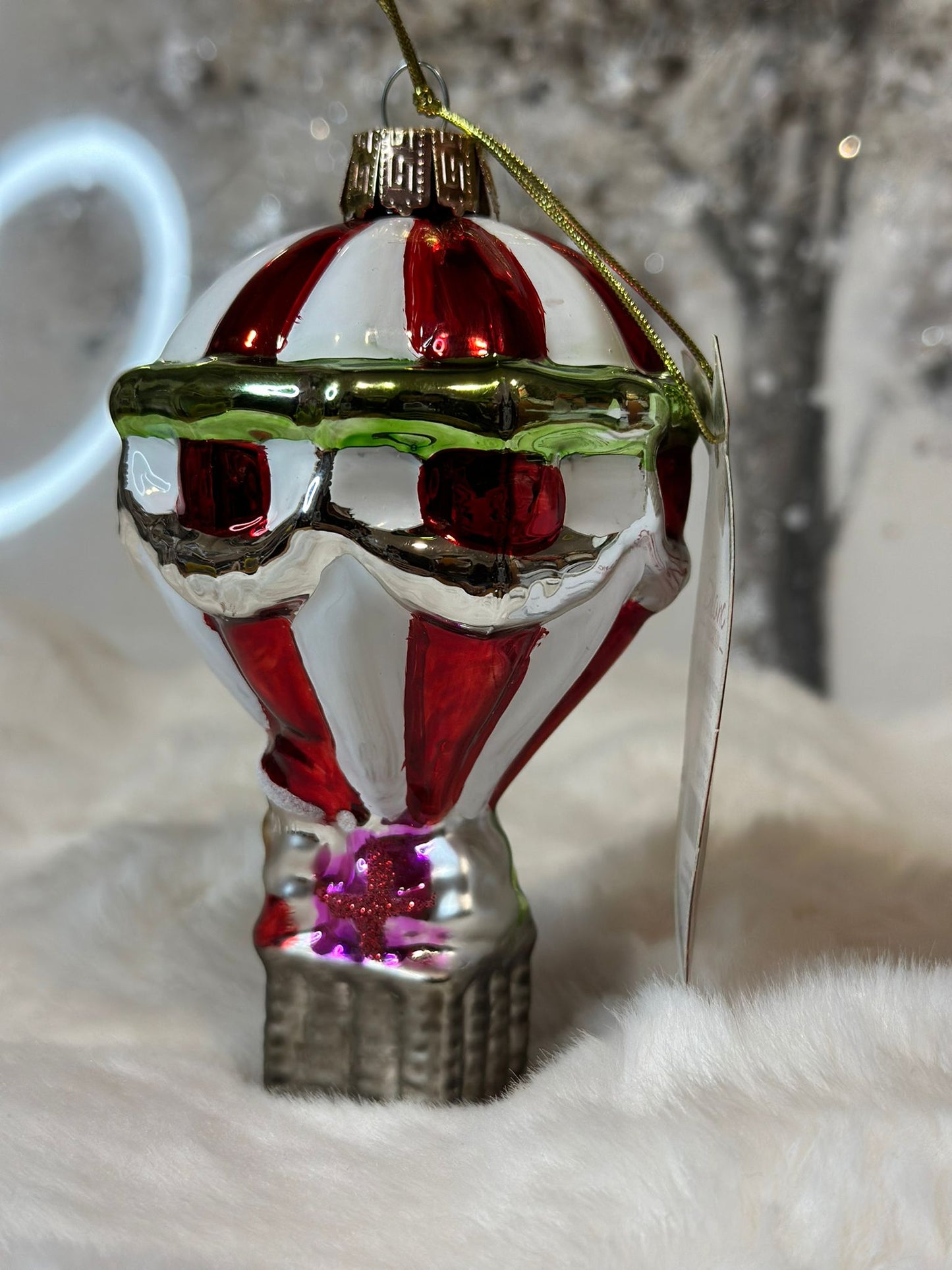 Mongolfiera decorativa natalizia