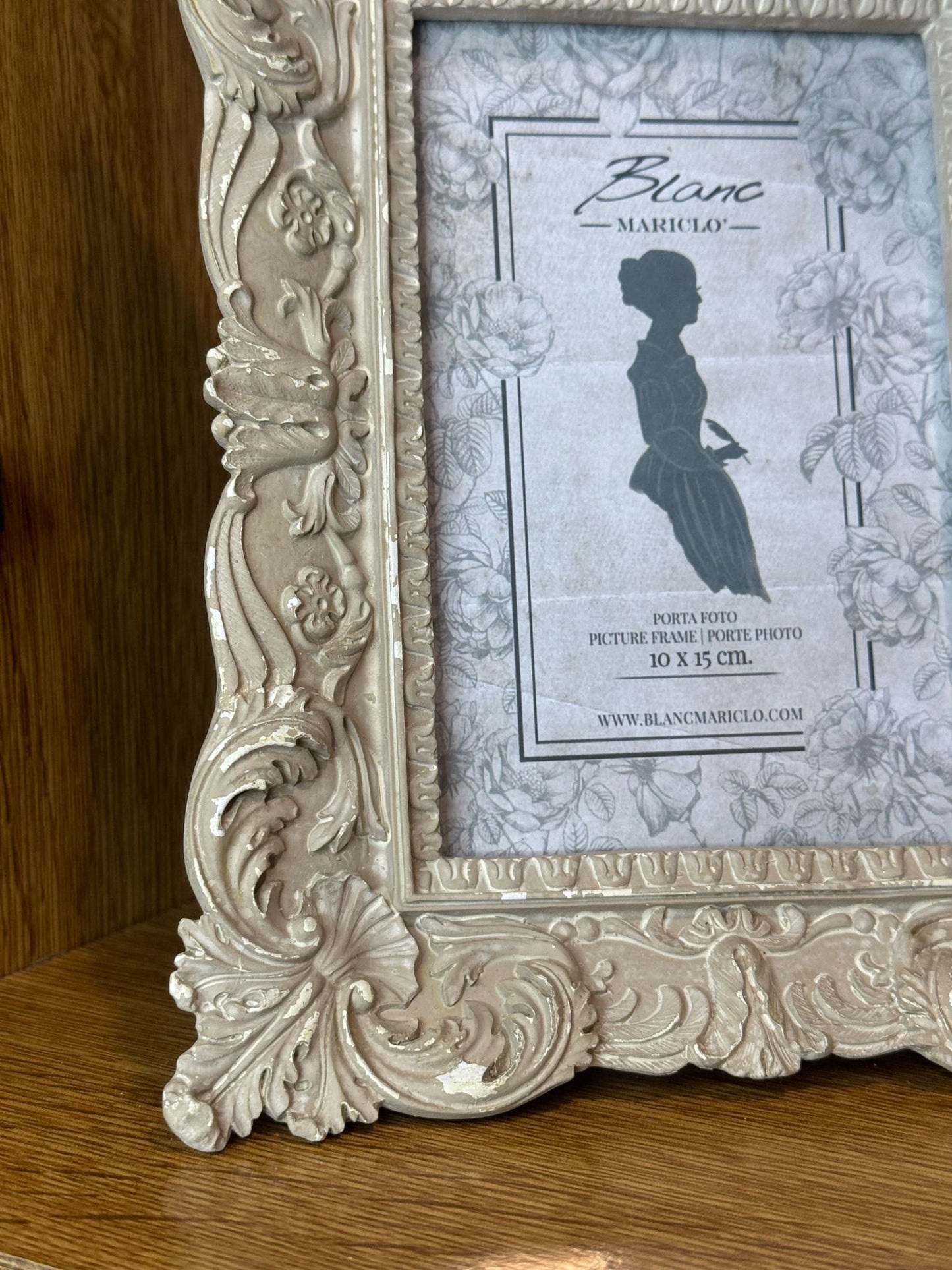 Cornice-portafoto decorata