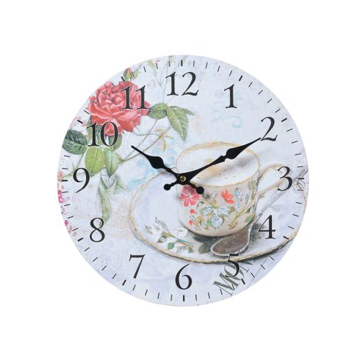 Orologio con tazza e fiori| L'Arte di Nacchi