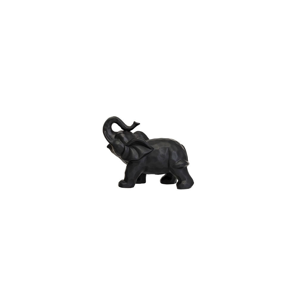 Elefante in ceramica nero