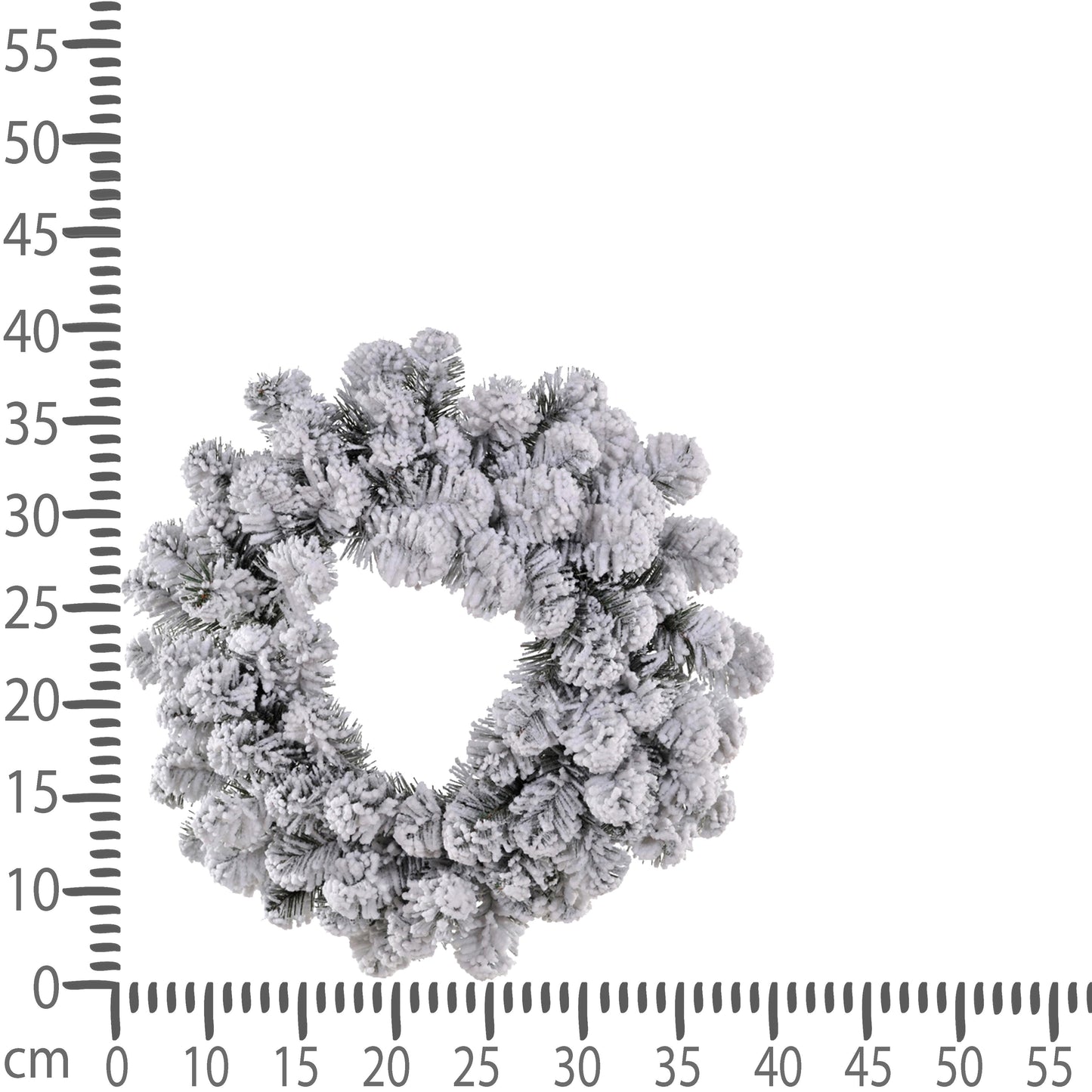 Corona natalizia ghirlanda innevata