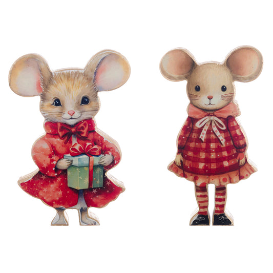 Topolini di Natale rossi di Blanc Mariclo'