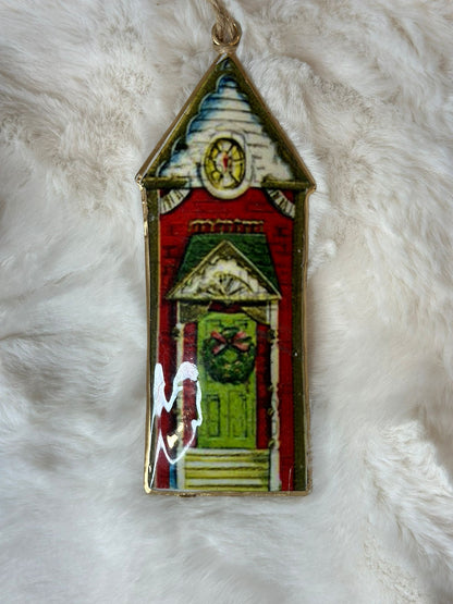 CASETTA IN LATTA-decoro di Natale