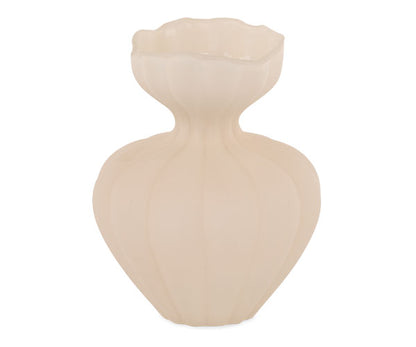 Vaso in vetro avorio| Tono su tono