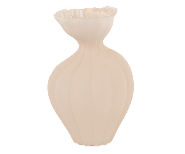Vaso in vetro avorio| Tono su tono