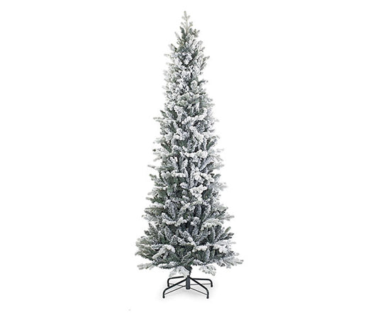 Abete innevato h180 cm con led