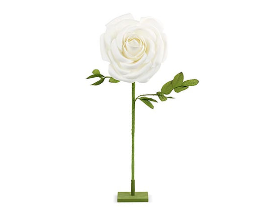 Rosa bianca con stelo | Carta I Bassanesi