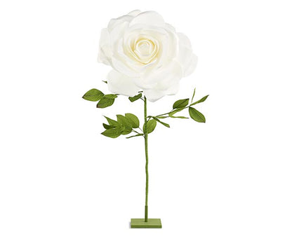Rosa bianca con stelo | Carta I Bassanesi