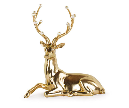 Cervo oro con perle