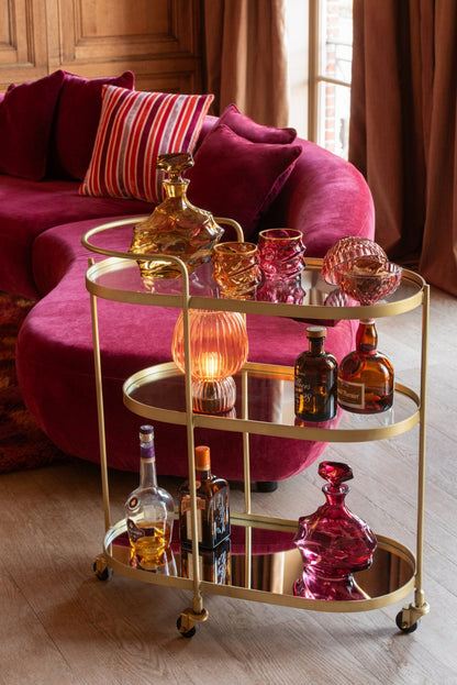 Caraffa in vetro decorata