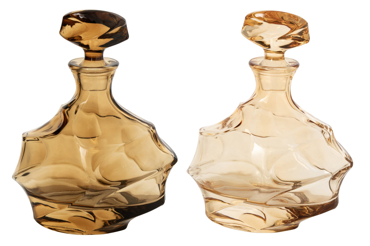 Caraffa in vetro decorata