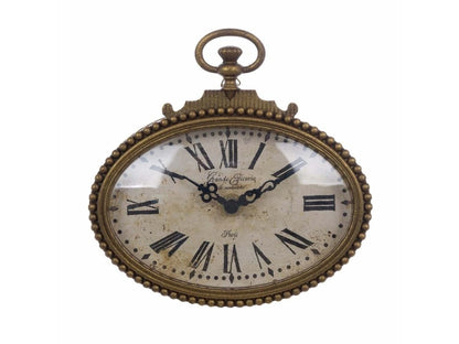 Orologio da tavolo dorato 17,5cm| Blanc Mariclò