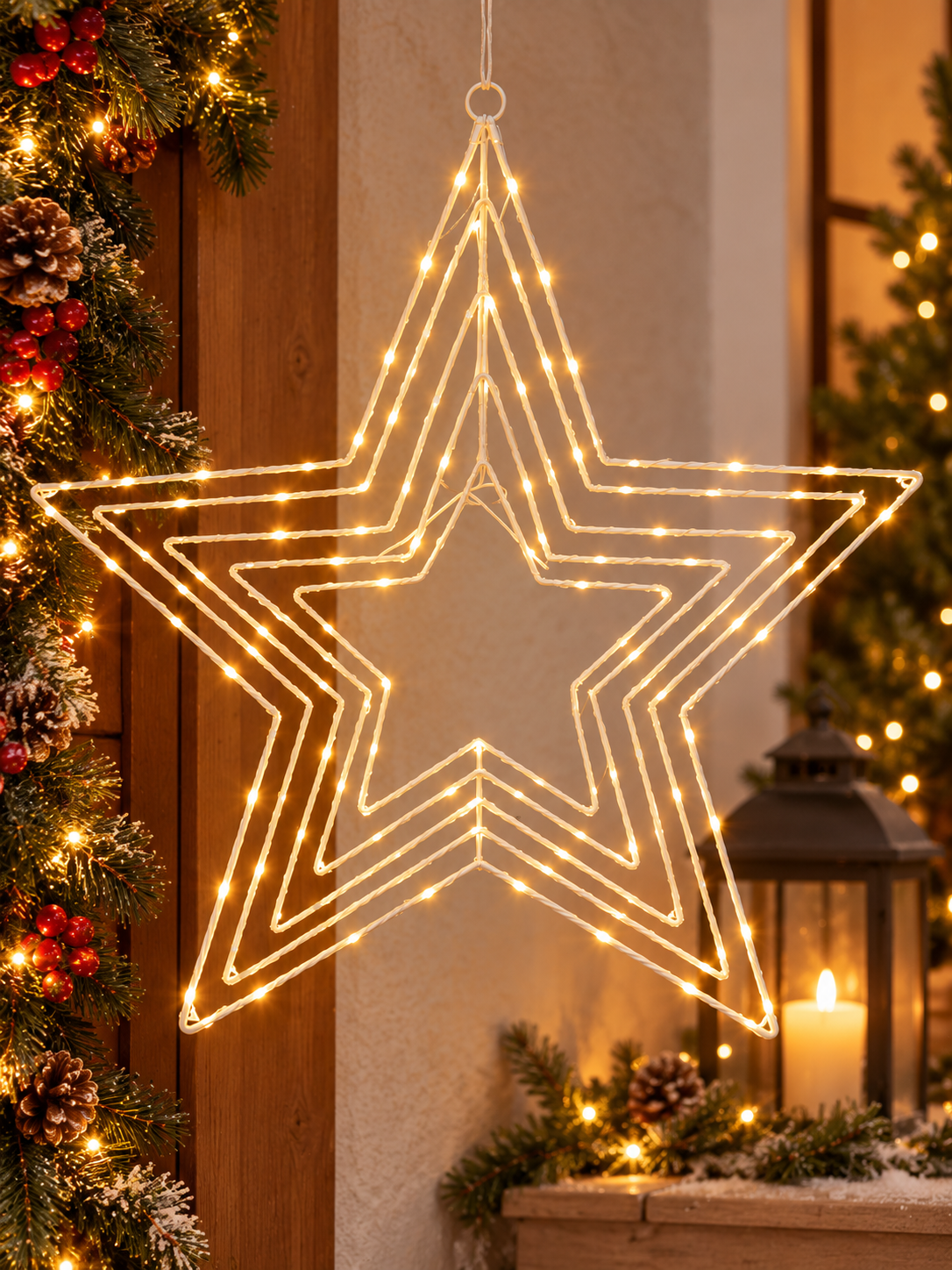 Stella luminosa con led