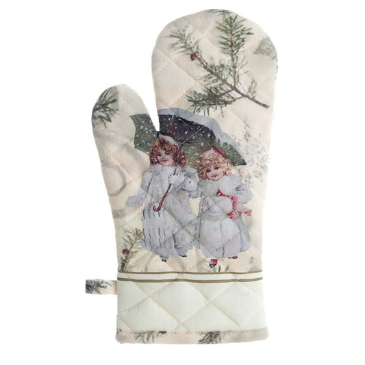 Guanto natalizio bianco